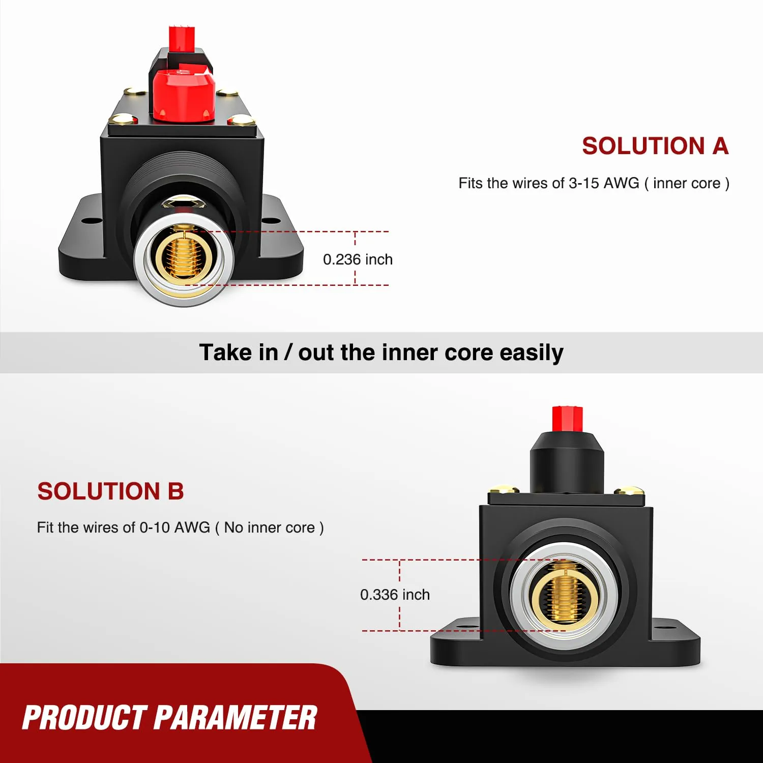 40A Circuit Breaker Reset Fuse Holder