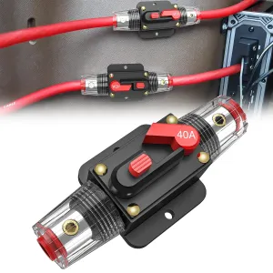 40A Circuit Breaker Reset Fuse Holder