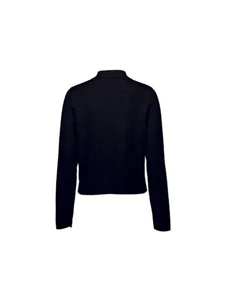 Allude Zipped Cardigan in Dark Navy