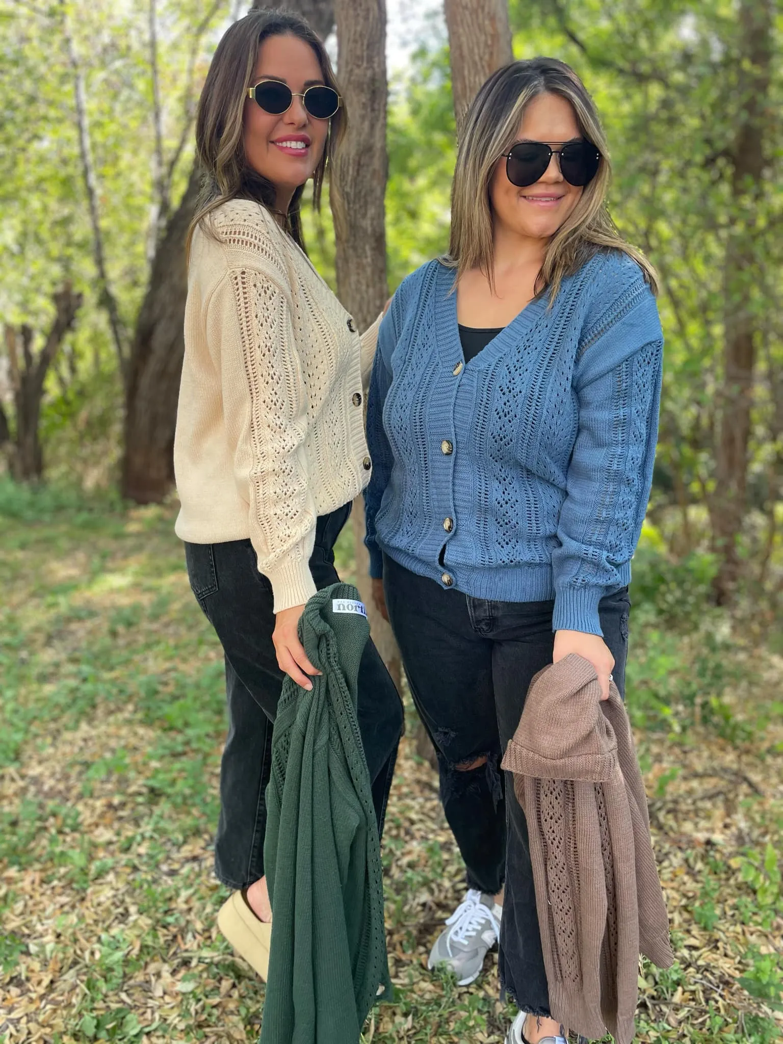 Austin Button Cardigan in Four Colors