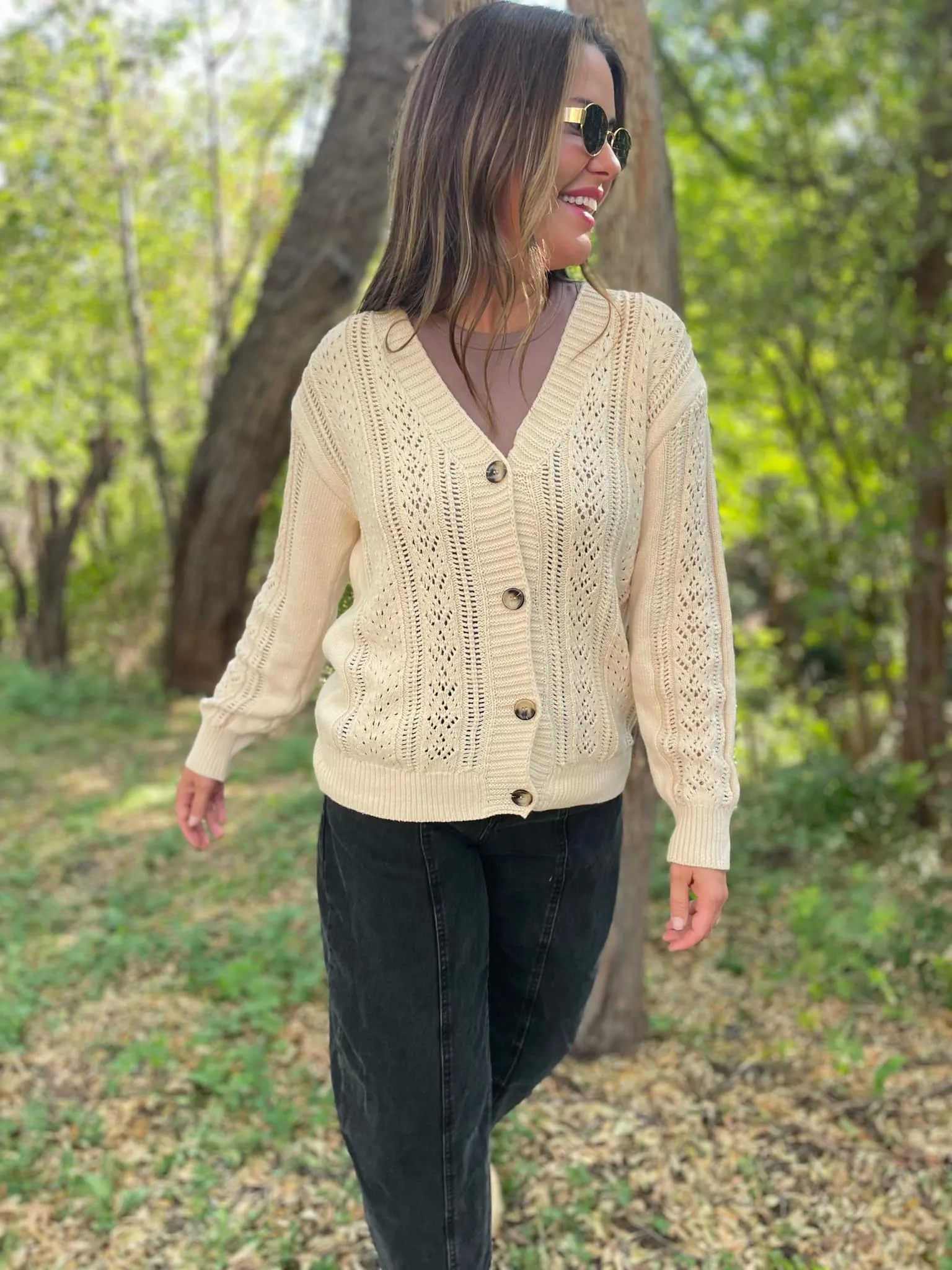 Austin Button Cardigan in Four Colors