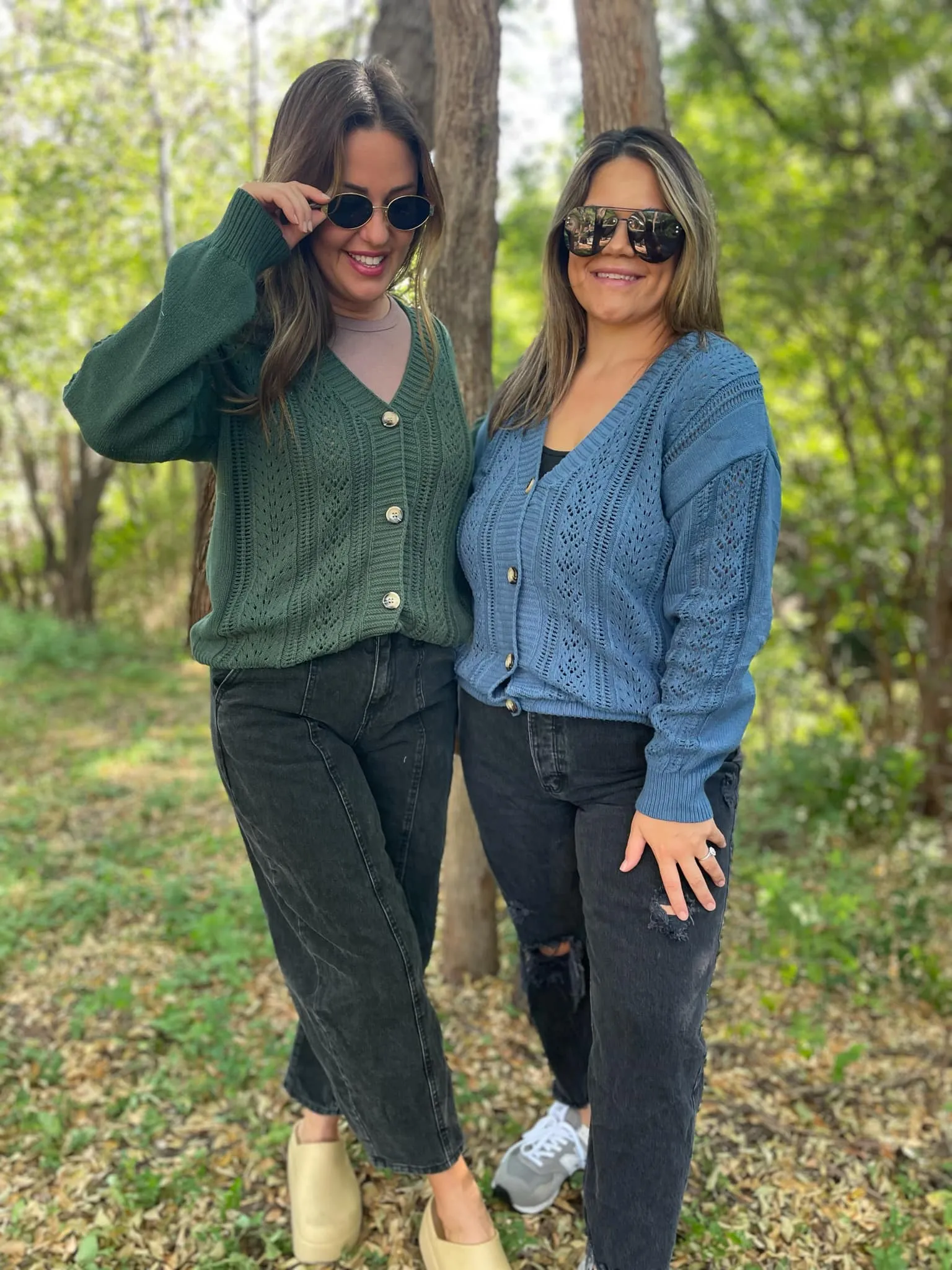 Austin Button Cardigan in Four Colors