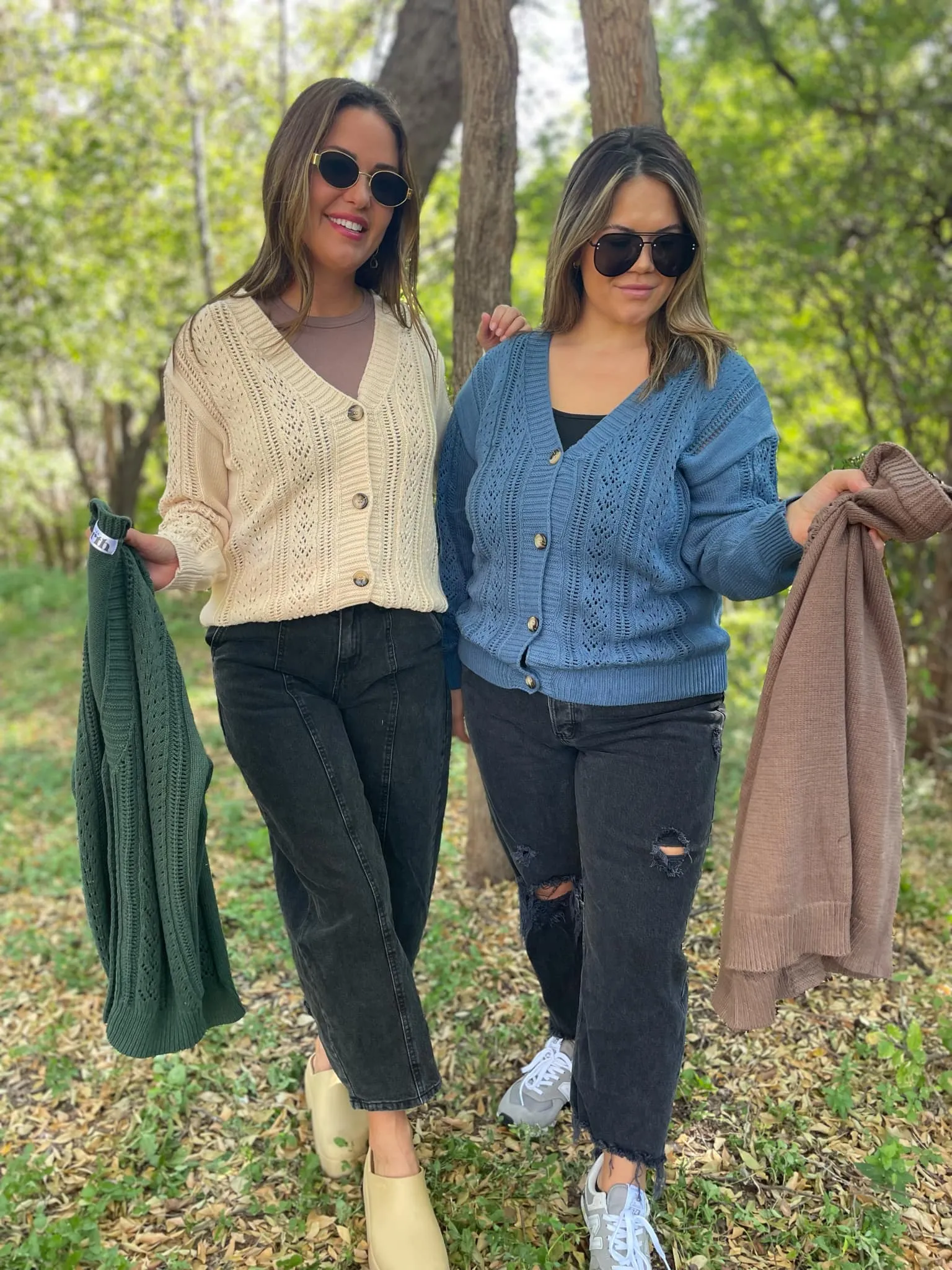 Austin Button Cardigan in Four Colors