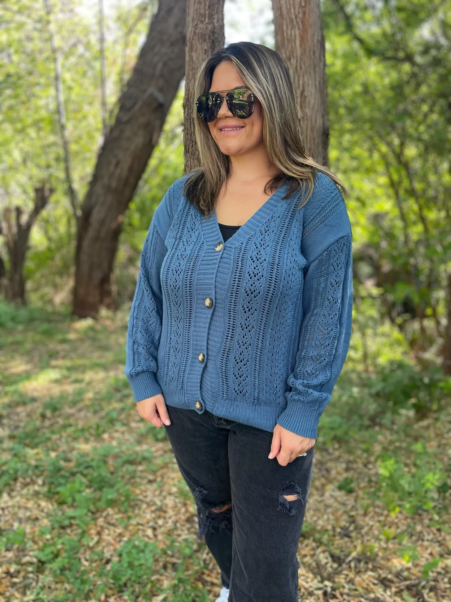 Austin Button Cardigan in Four Colors