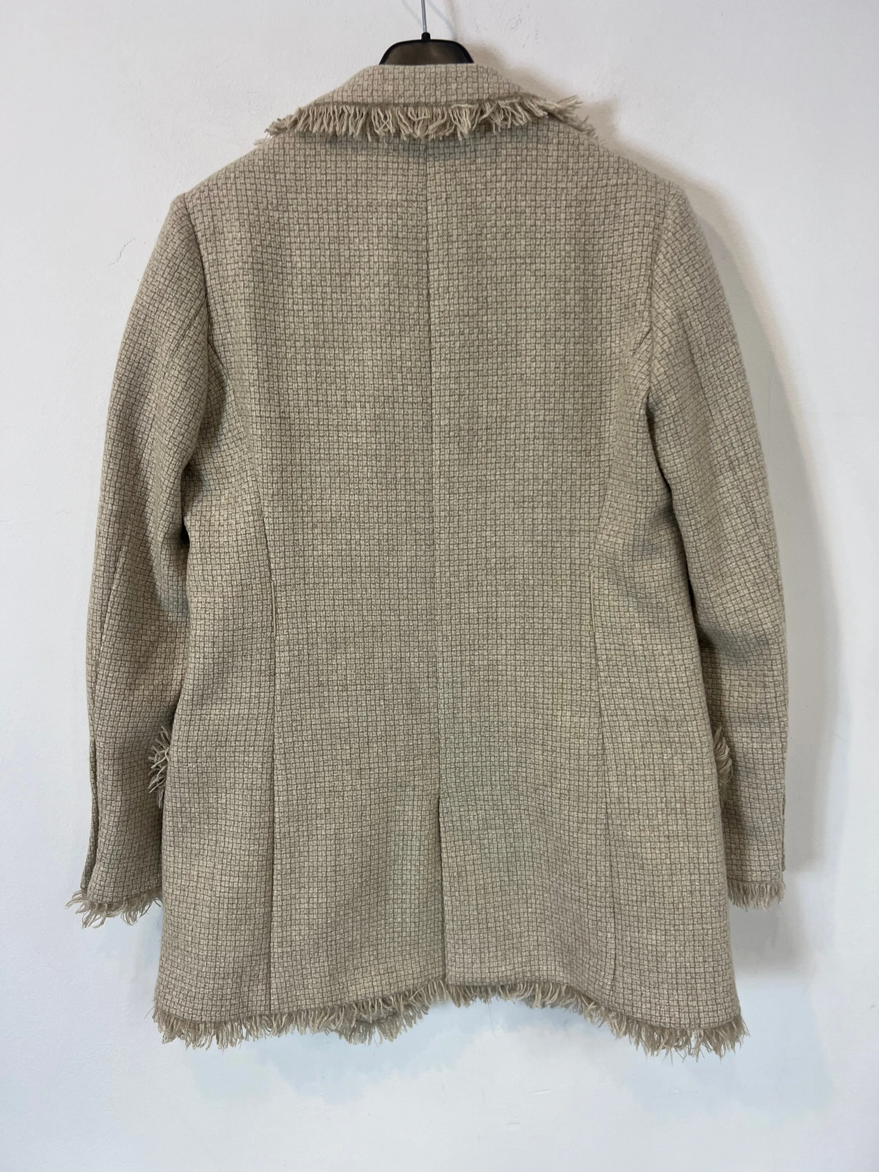 B CORNER. Blazer beige tweed . T M