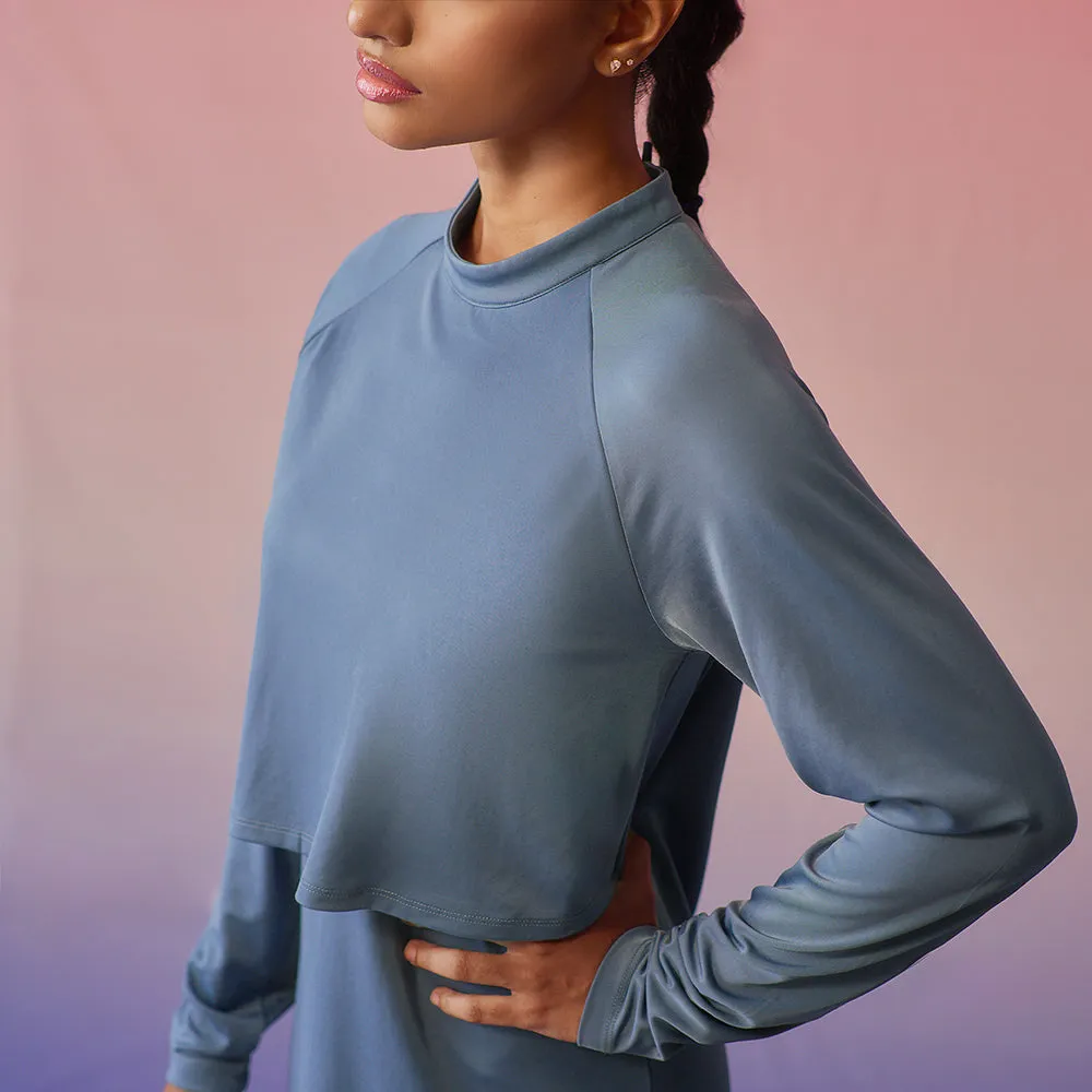 Basic Swimwear Set - Steel Blue