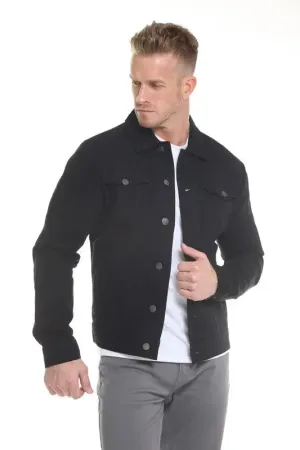Blue Age Men's Denim Jacket in Black