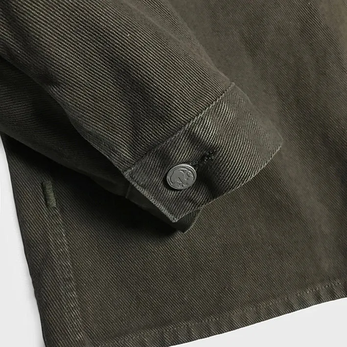 BZEN INDOCHINE - M.3227 MINH REGULAR FIT NAM INSPIRED JACKET-13.75oz-BROWN