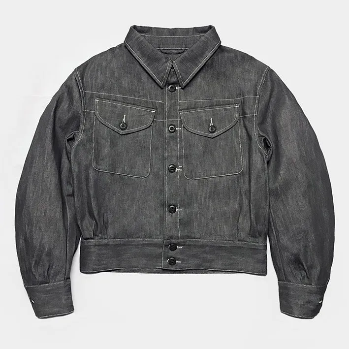 BZEN UNARMY - M.3170 IKE'S REGULAR FIT JACKET-14oz-E0 GREY