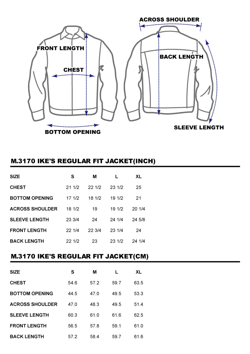 BZEN UNARMY - M.3170 IKE'S REGULAR FIT JACKET-14oz-E0 GREY