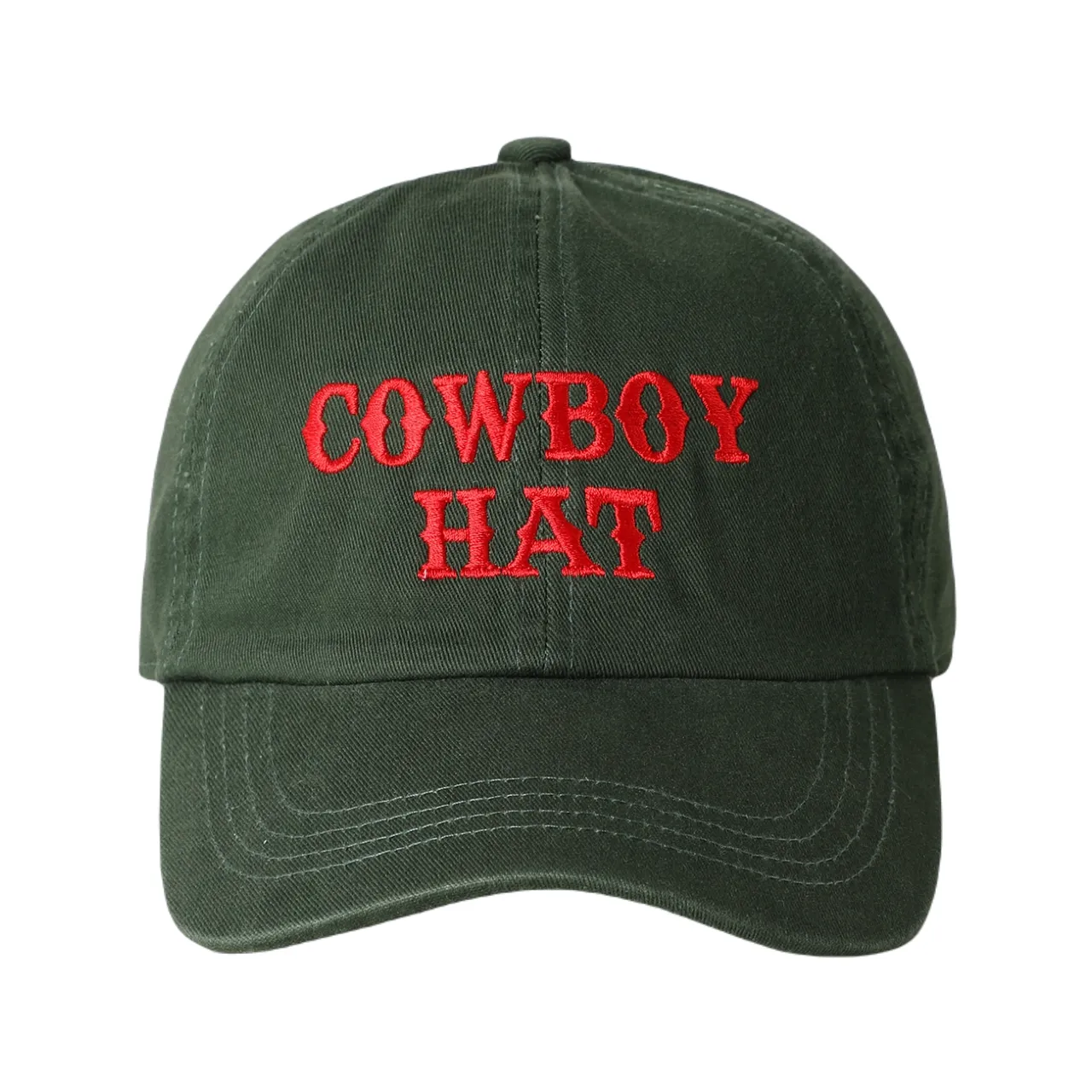 Cowboy Hat Embroidered Baseball Hat - Adult