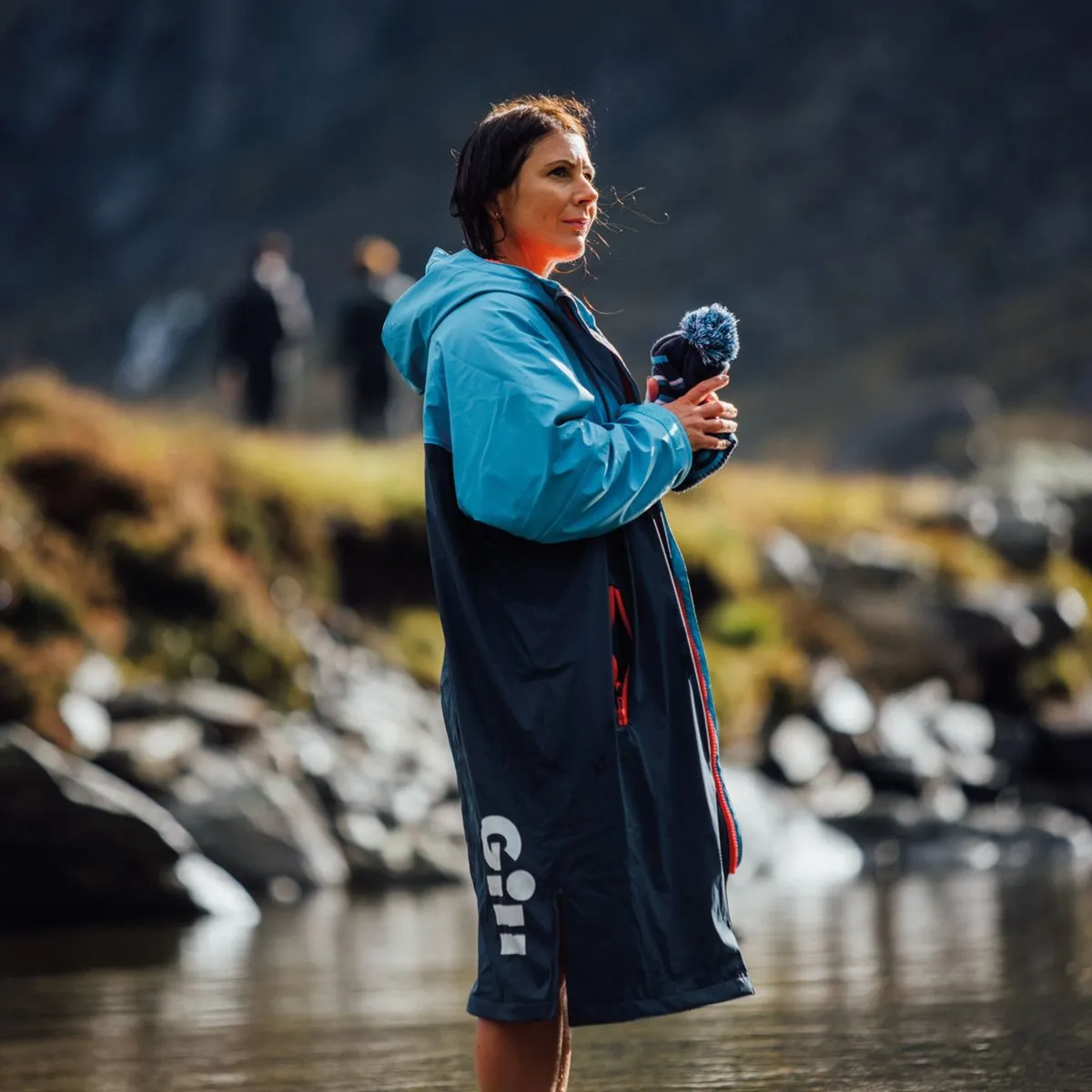 Gill Aqua Parka jas navy blauw unisex