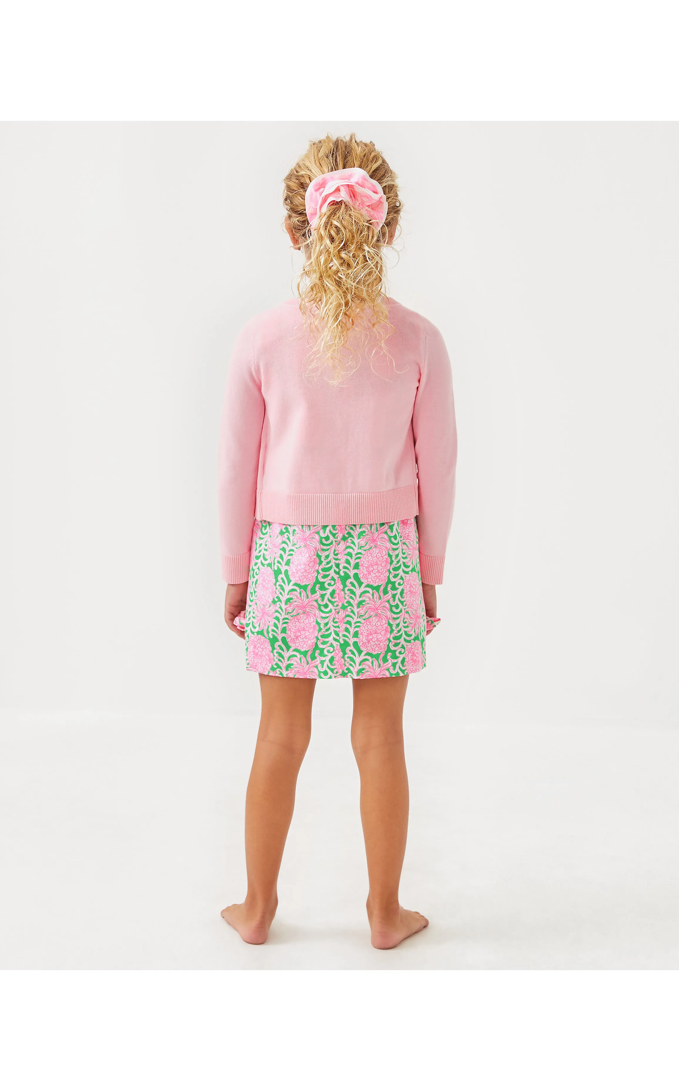 Girls Mini Amalia Cardigan Pink Muse