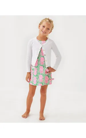 Girls Mini Amalia Cardigan Resort White