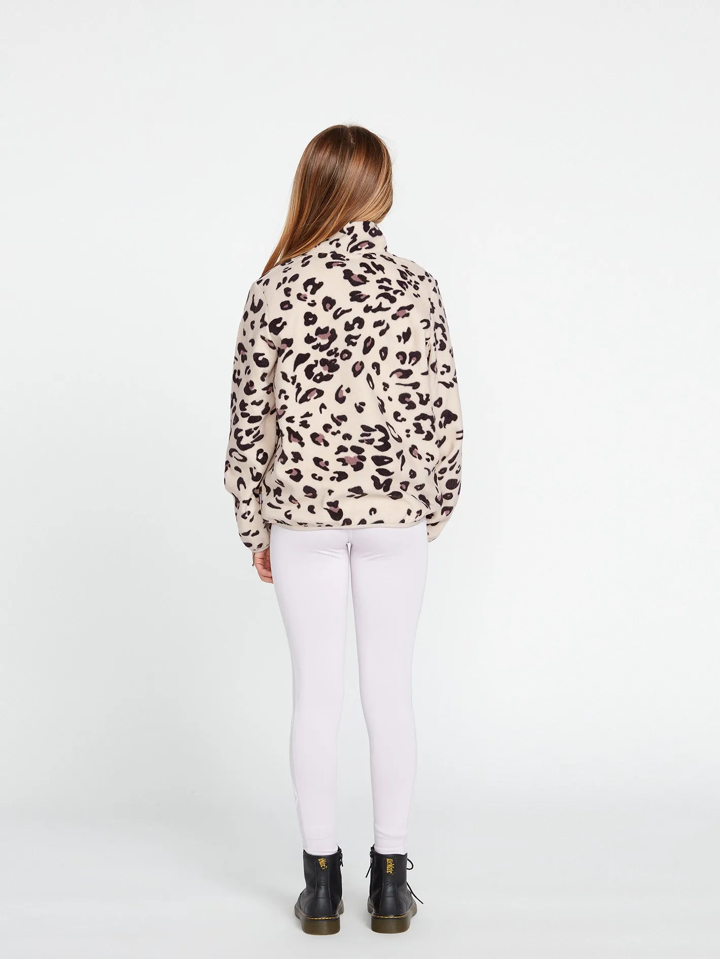 Girls Pheelin It Mock Neck Fleece - Sand