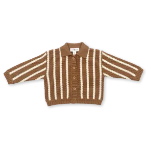 Grown Knitted Button Up Cardigan - Cedar