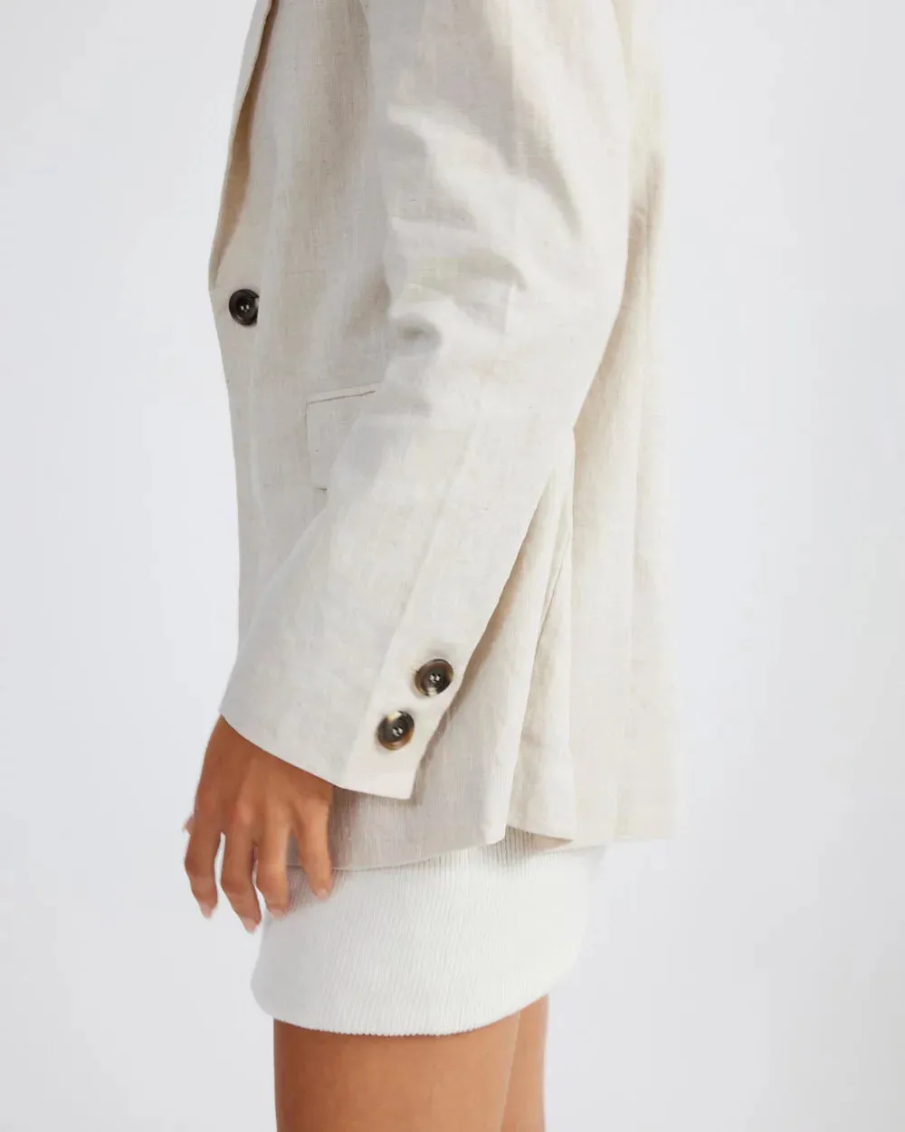 Hale Linen Blazer - Natural
