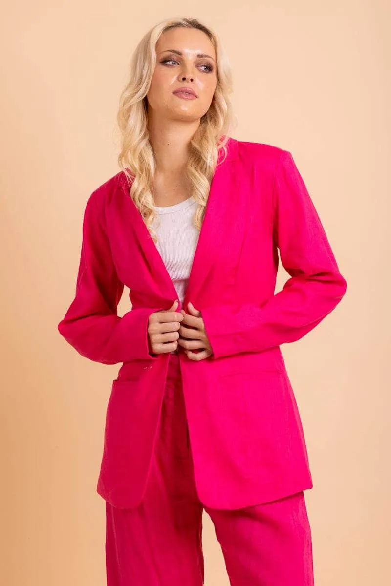 Indigo Blazer Pink