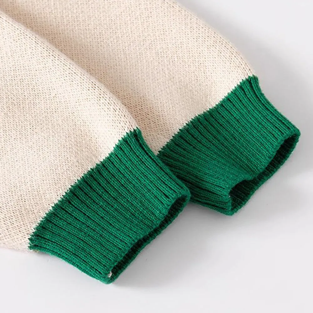 Little Surprise Box Cream & Green In the Wild Theme Cardigan/Warmer/Sweater for Toddlers & Kids