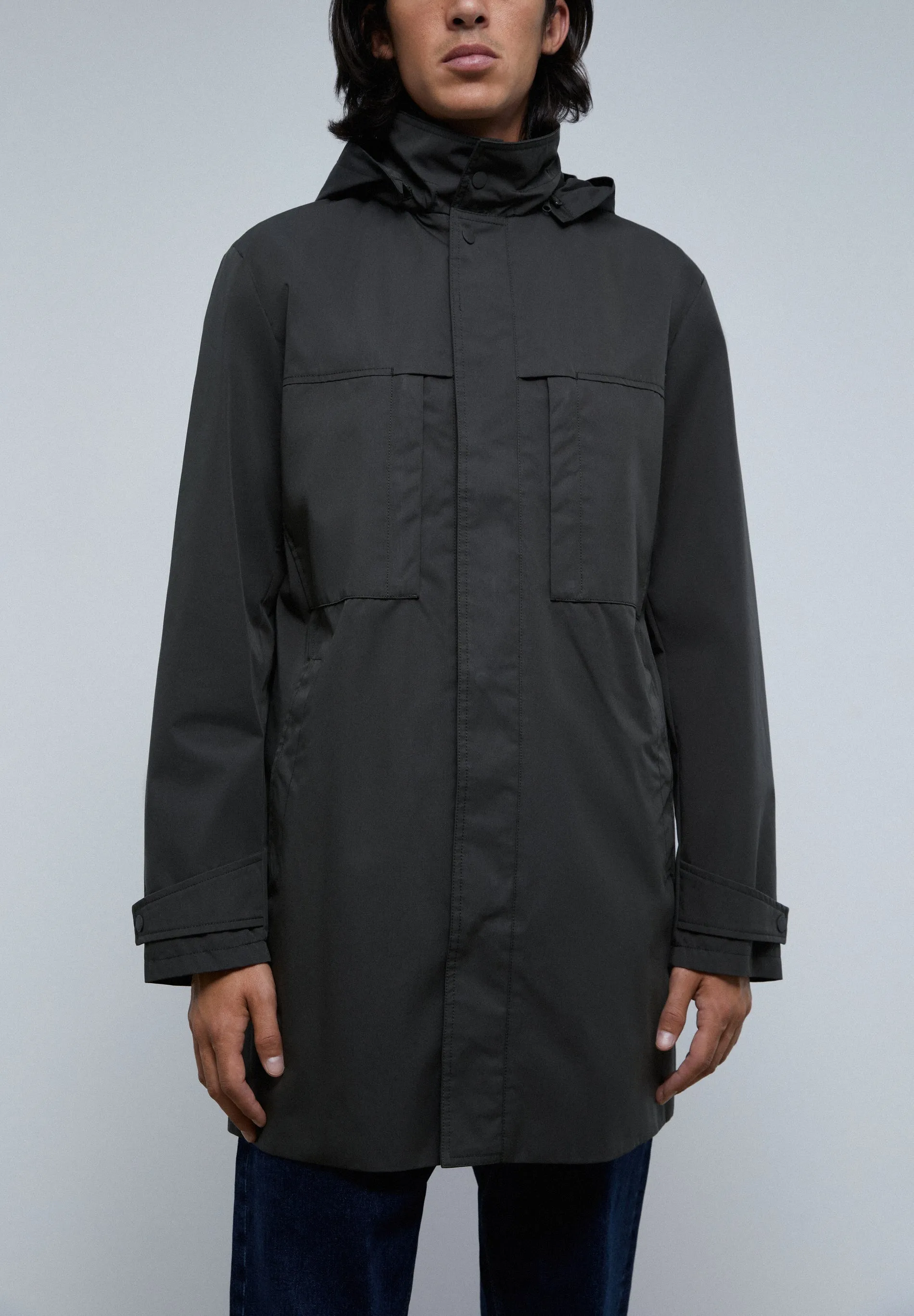 PARKA LARGA ALGODN