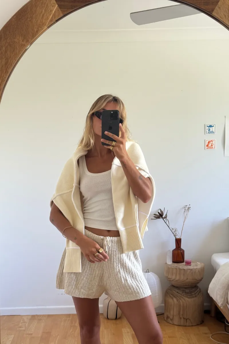 SOUL SPACE MINI SHORT - CREAM