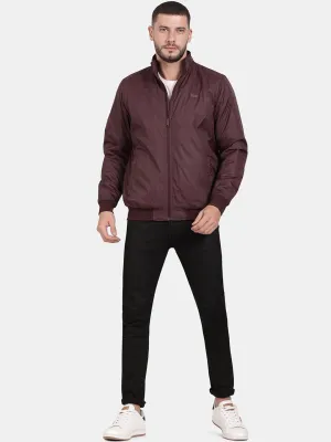 t-base Mock Collar Windcheater Bomber Jacket