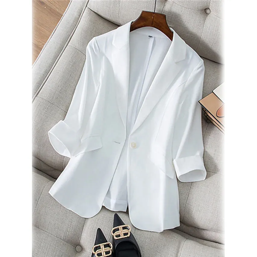Women's Long Sleeve Pocket Casual Blazer